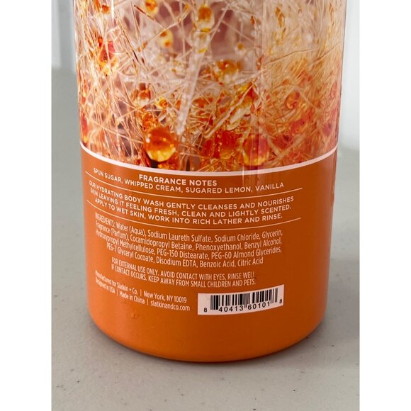 HomeWorx Slatkin and Co Spun Vanilla Sugar Hydrating Body Wash 34 Oz Essential - Picture 4 of 6